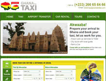 Tablet Screenshot of ghanabytaxi.com